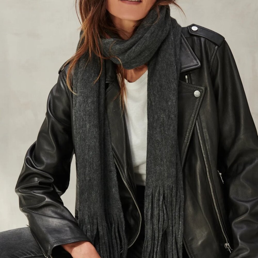 LUCKY BRAND Solid Brushed Fringed Scarf Wrap Shawl (BRAND NEW IN PACKAGE!)
